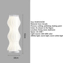 Axyaa LED Floor Lamp: Modern Vintage White Lights for Home Living Room.