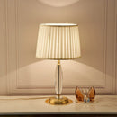 Axyaa Crystal Table Lamp: Elegant Bedroom Décor for a Romantic Ambiance