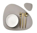 Axyaa Cream Black Dining Table Placemats Set for Kitchen Indoor Outdoor