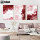 Axyaa Ayatul Kursi Pink Gold Marble Wall Art Print for Home Decor