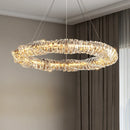 Axyaa Modern Crystal Pendant Light for Light Luxury Restaurant & Living Room