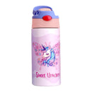 Axyaa Kids Insulated Water Bottle - Stainless Steel Vacuum Flasks Straw Tumbler