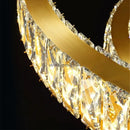 Axyaa Modern Crystal Shell Chandelier: Luxurious LED Pendant Lights for Home Décor