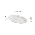 Axyaa Ceramic Fish Plate with Irregular Flower Edge - Molecular Tableware