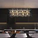 Axyaa Nordic Crystal Dandelion Chandelier Pendant Light for Kitchen Island Dining Room