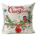 Axyaa Christmas Birds Garland Cushion Cover