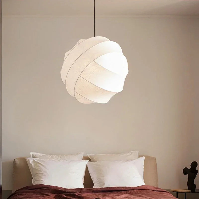 Axyaa Wabi Sabi Silk Ceiling Hanging Lamps - Japan Living Room Pendant Lights