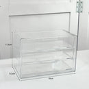 Axyaa Acrylic 9-Grid Jewelry Storage Box Organizer