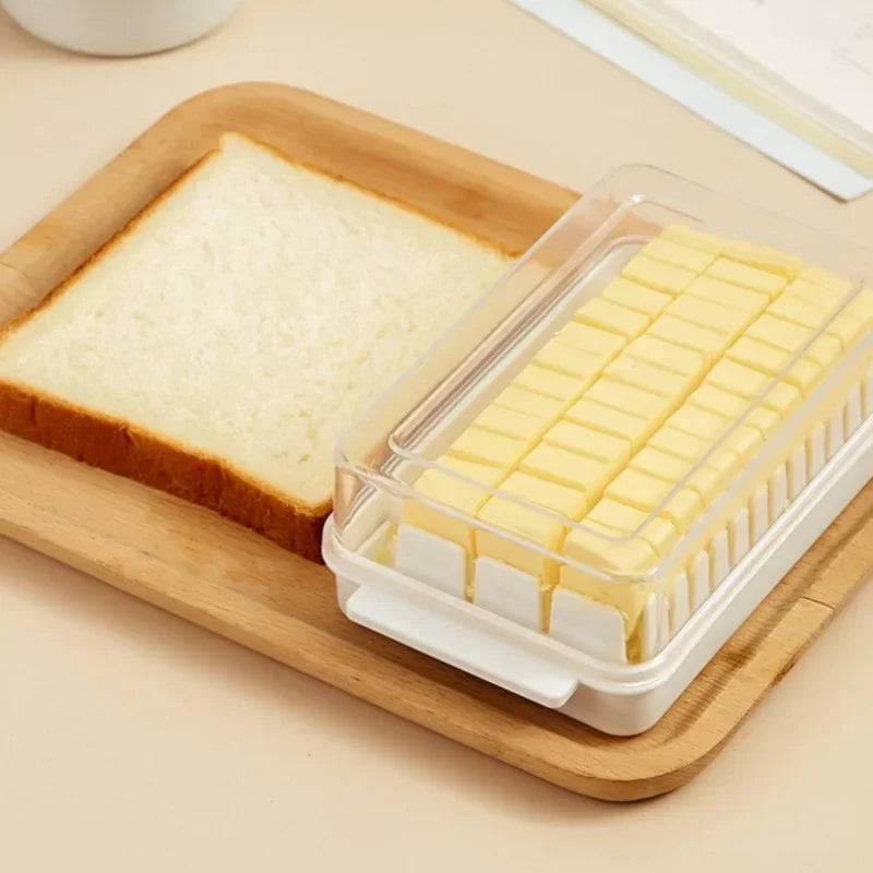 Axyaa Butter Cheese Cutter & Storage Box with Lid for Fresh Keeping in Refrigerator