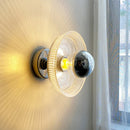 Axyaa Glass Ceiling Wall Lamp Nordic Bedroom Bedside Sconce