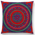 Axyaa Boho Rainbow Mandala Pillow Case Sun Moon Flowers Dream Fantasy Cover