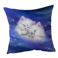 Axyaa Wildlife Animals Cushion Covers 45X45CM Wolf Fox Tiger Christmas Cats Girls