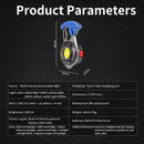 Axyaa Mini COB Keychain Flashlight with Screwdriver & Window Breaker, 7 Modes