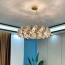 Axyaa Luxury Crystal Chandelier: Modern Gold Bedroom Living Room Lighting Fixtures