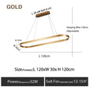 Axyaa Nordic LED Aluminum Chandelier - Sleek Kitchen and Restaurant Lighting