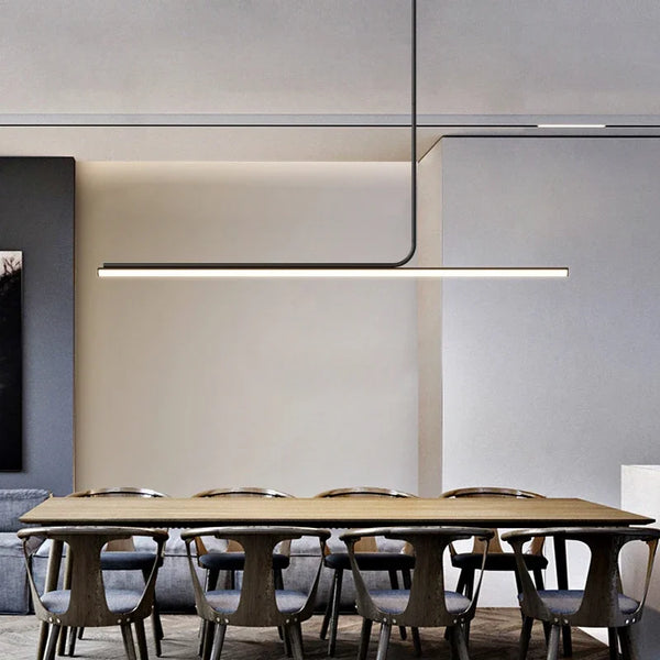 Axyaa Long Pendant Lamp: Modern Dining Hanging Lights for Office & Restaurant