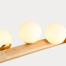 Axyaa Modern Wood Pendant Chandelier LED Ceiling Light Fixture