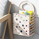 Axyaa Folding Plastic Laundry Basket: Wall-Mounted Hamper & Bathroom Organizer