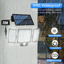 Axyaa 268/144LED Solar Security Wall Light with Remote Motion Sensor - Waterproof Garden Street Lamp