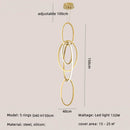 Axyaa Gold LED Wall Lamp Dimmable Wall Sconces Indoor Lighting