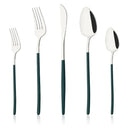 Axyaa Stainless Steel Cutlery Set - Fork Spoon Knife Dinnerware Flatware