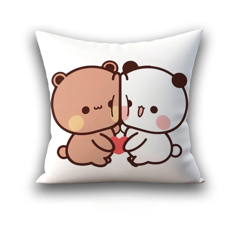 Axyaa 45x45 Cushion Cover, Cute Square Pillowcase, Birthday Wedding Gift