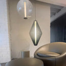 Axyaa Modern Glass Chandelier LED Pendant Lights for Dining Room & Home Decor