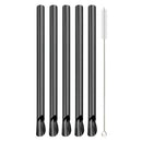 Axyaa 304 Stainless Steel Bubble Tea Straw Set with Straw Brush Spoon