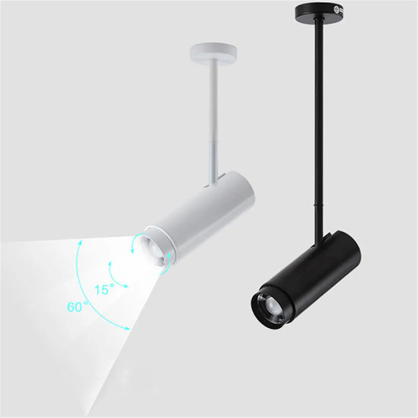 Adjustable Beam Ceiling Spotlight Extension Rod Track Lighting by Axyaa