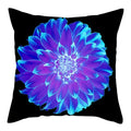 Axyaa Flower Printed Pillow Case - Decorative Polyester Cushion Cover - 45x45cm