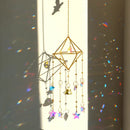 Axyaa Rainbow Star Moon Wind Chimes Sun Catcher Outdoor Home Garden Car Pendant