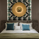 Axyaa Round LED Circle Wall Lamp: Danish Design for Living Room, Bedroom, Office