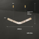 Axyaa Marble Collection LED Chandelier Lighting Fixture