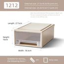 Axyaa Closet Storage Bin with Lid - Desktop Organizer for Clothes, Underwear, Socks