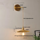 Axyaa Clear Glass LED Wall Lights with Pull Chain Switch