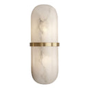 Axyaa Marble LED Wall Sconce Brass Lamp for Bedroom and Aisle