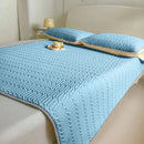 Axyaa Soft Latex Mattress Cover Quilted Protector Non-Slip Bedspread Summer Mat