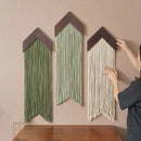 Axyaa Macrame Wall Hanging Shelf: Boho Wood Decor for Home, Bedroom, Living Room