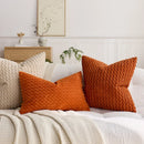 Axyaa Corduroy Solid Pillowcase Cojines Throw Cover Home Decor 30x50/40x40/45x45/50x50cm