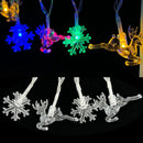 Axyaa LED Christmas Snowflake Star String Lights - Festive Home & Garden Decoration