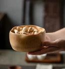 Axyaa Bamboo Tea Bowl Set: Lotus Bowl, Tea Dish, Melon Seeds, Snacks, Dim Sum, Dried Fruit Dish