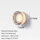Axyaa Glass LED Wall Light Fixtures: Waterproof Modern Sconce Lamp for Bedroom, Living Room