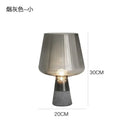 Axyaa Nordic Concrete Table Lamp Gray Glass Bedside Study Light