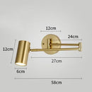 Axyaa Swinging LED Wall Lamp with Adjustable Telescopic Arm