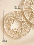 Axyaa Macrame Round Wall Hanging Decor - Boho Aesthetic Room Ornament & Gift