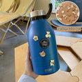 Axyaa Double Stainless Thermos Bottle With Straw - Portable Vacuum Flask for Outdoors