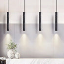 Axyaa Ultra Fine Black LED Pendant Lamps - Modern Minimalist Ceiling Droplight