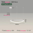 Axyaa Nordic Triangle Ring Pendant Lamps for Home Decor Lighting Fixture