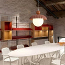 Axyaa Nordic Chestnut Pendant Lamp for Bedroom Dining Room