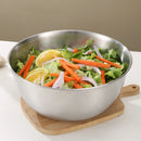 Axyaa Stainless Steel Salad Bowl with Scale - Kitchen Tableware Bowl